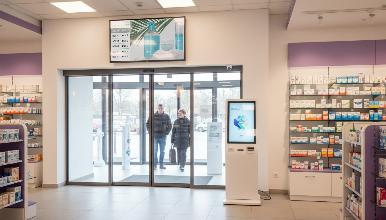 Cartelería digital en farmacias argentinas: Guía 2026 para comunicar, vender y optimizar la experiencia del cliente 6 Cartelería digital en farmacias argentinas: Guía 2026 para comunicar, vender y optimizar la experiencia del cliente 5