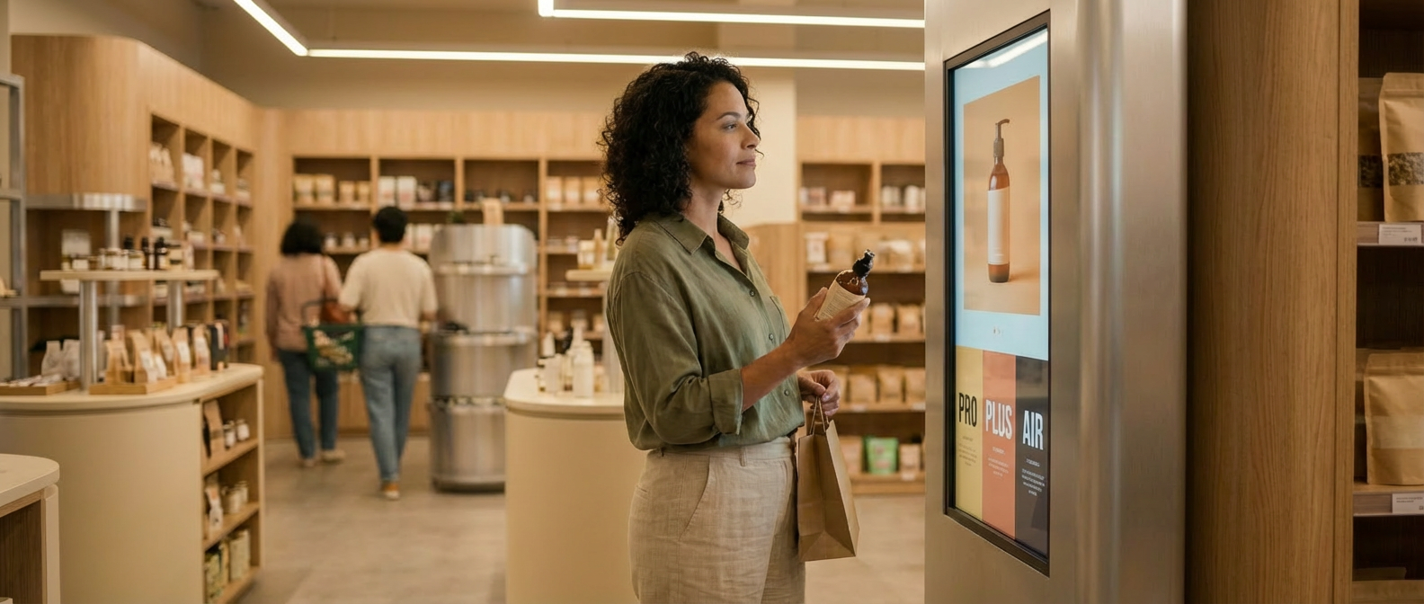 Cartelería digital en empresas: por qué muchas pantallas no convierten 3 Pantalla digital corporativa mostrando contenido estratégico para captar la atención de empleados y clientes.